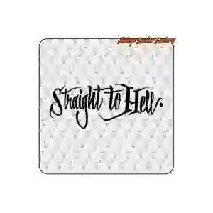 Pegatina STRAIGHT TO HELL. Comprar pegatinas.