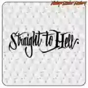 Pegatina STRAIGHT TO HELL. Comprar pegatinas.