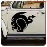 Autocollant Devil Rabbit pour Volkswagen Golf