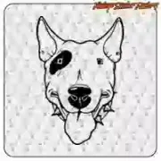 Autocollant Bull Terrier en plusieurs tailles