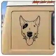Bull Terrier sticker in various sizes