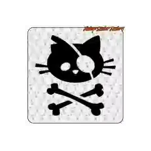 Pegatina de vinilo Gato Pirata | Vintage Sticker Factory