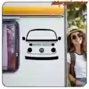 T2-Frontaufkleber aus Camper-Vinyl