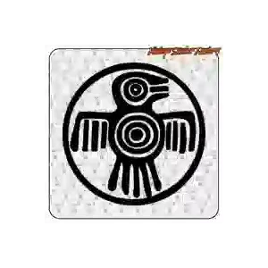 Pegatina símbolo azteca decorativo
