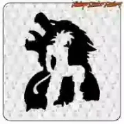 Pegatina Goku guerrero de Dragon Ball