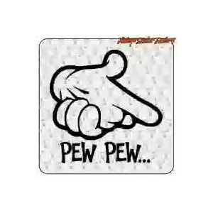 Pegatina PEW PEW. Comprar pegatinas.