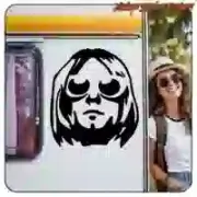 Kurt Cobain Aufkleber | Rock und Geek-Kultur