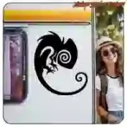Pegatina camaleón tribal | Vintage Sticker Factory