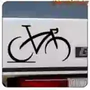 Sticker vélo de route en vinyle décoratif
