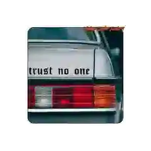 Pegatina TRUST NO ONE. Comprar pegatinas.