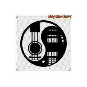 Yin-yang guitar sticker | Vintage Sticker