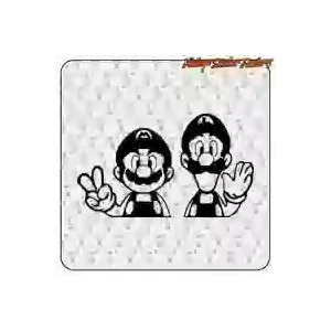 MARIO & LUIGGI AUFKLEBER. KAUFEN SIE VINYLAUFKLEBER.