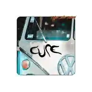 AUTOCOLLANT CURE LOGO. ACHETEZ DES AUTOCOLLANTS EN VINYLE.