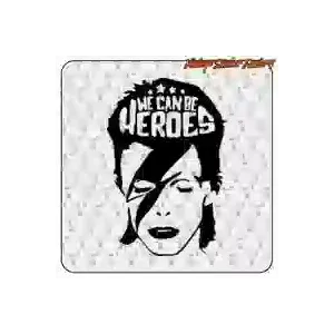 Bowie «We Can Be Heroes» Aufkleber