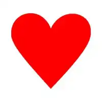 Autocollant as de corazones