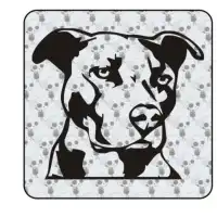 Autocollant pitbull - american sttaford 2