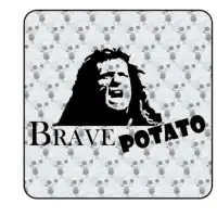 BRAVE POTATO Aufkleber 2