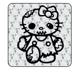 Sticker Kitty Zombie 2