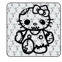 Sticker Kitty Zombie 2
