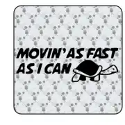 Pegatina MOVING AS FAST I CAN. Pegatinas para Camper y Autocaravana
