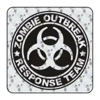 Pegatina ZOMBIE OUTBREAK RESPONSE TEAM. Pegatinas freaks, pegatinas frikis. 2