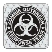 Pegatina ZOMBIE OUTBREAK RESPONSE TEAM. Pegatinas freaks, pegatinas frikis.