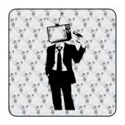 Pegatina TV HEAD. Pegatinas freaks, pegatinas frikis.