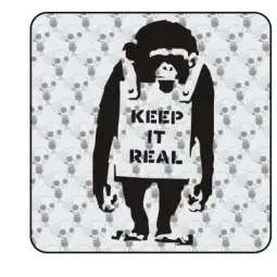 Pegatina KEEP IT REAL. Pegatinas freaks, pegatinas frikis. 2
