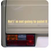 Autocollant I m not going to paint it
