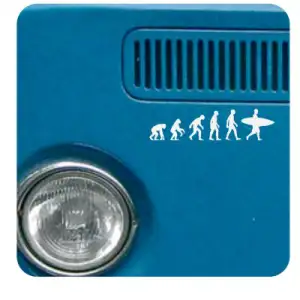Autocollant evolucion surf