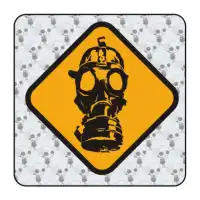 Autocollant gas mask 2