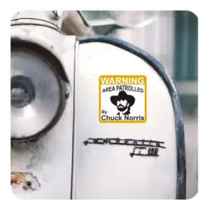 WARNING CHUCK NORRIS Aufkleber