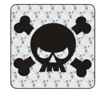 Pegatina CALAVERA. Pegatinas freaks, pegatinas frikis. 2