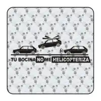 Sticker tu bocina no me helicopteriza 2