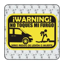 Autocollant don t mess with my van 2