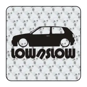 Autocollant vw golf low