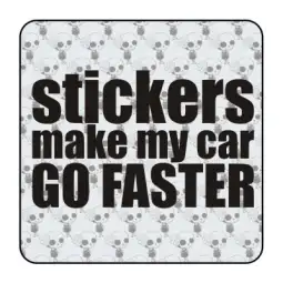 Pegatina STICKERS MAKE MY CAR GO FASTER 2