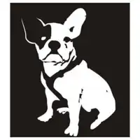 Autocollant bulldog frances