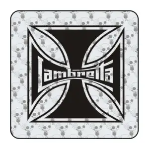 Sticker cruz de malta lambretta