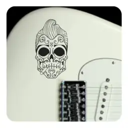 Pegatina de vinilo CALAVERA LLAVES 2