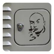 Pegatina DR MALIGNO. Pegatinas freaks, pegatinas frikis.