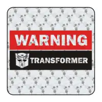 Pegatina WARNING TRANSFORMER. Pegatinas freaks, pegatinas frikis. 2