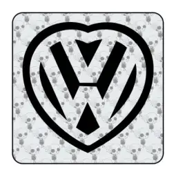 Pegatina CORAZON VW. Pegatinas para Camper y Autocaravana 2