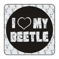 Sticker I love my beetle 2