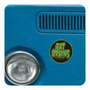Pegatina EAT BRAINS. Pegatinas freaks, pegatinas frikis.