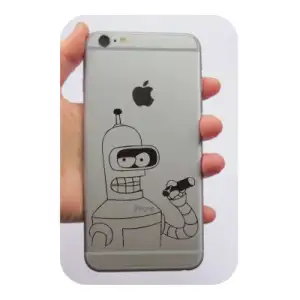 Pegatina BENDER. Pegatinas freaks, pegatinas frikis.