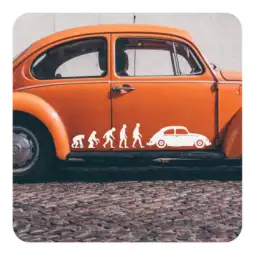Pegatina EVOLUCION BEETLE. Pegatinas para tu volkswgen
