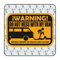 Sticker don t mess with my van 2