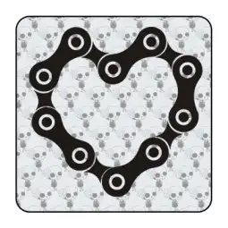 Pegatina de vinilo CORAZON DE CADENA 2