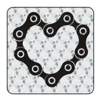 Pegatina de vinilo CORAZON DE CADENA 2